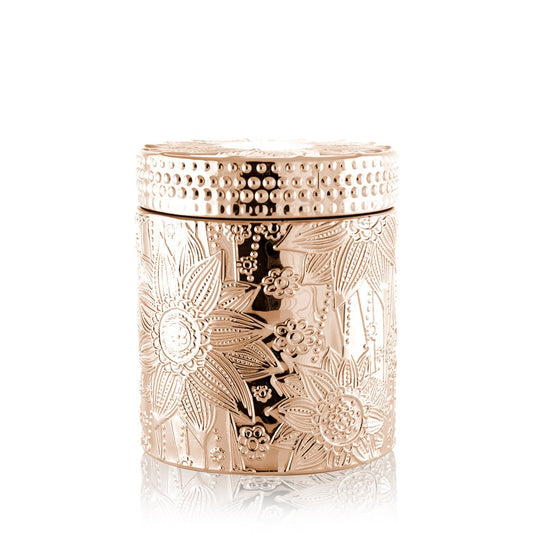 SouLuxe Rose Gold Lotus 9oz. Candle with Lid