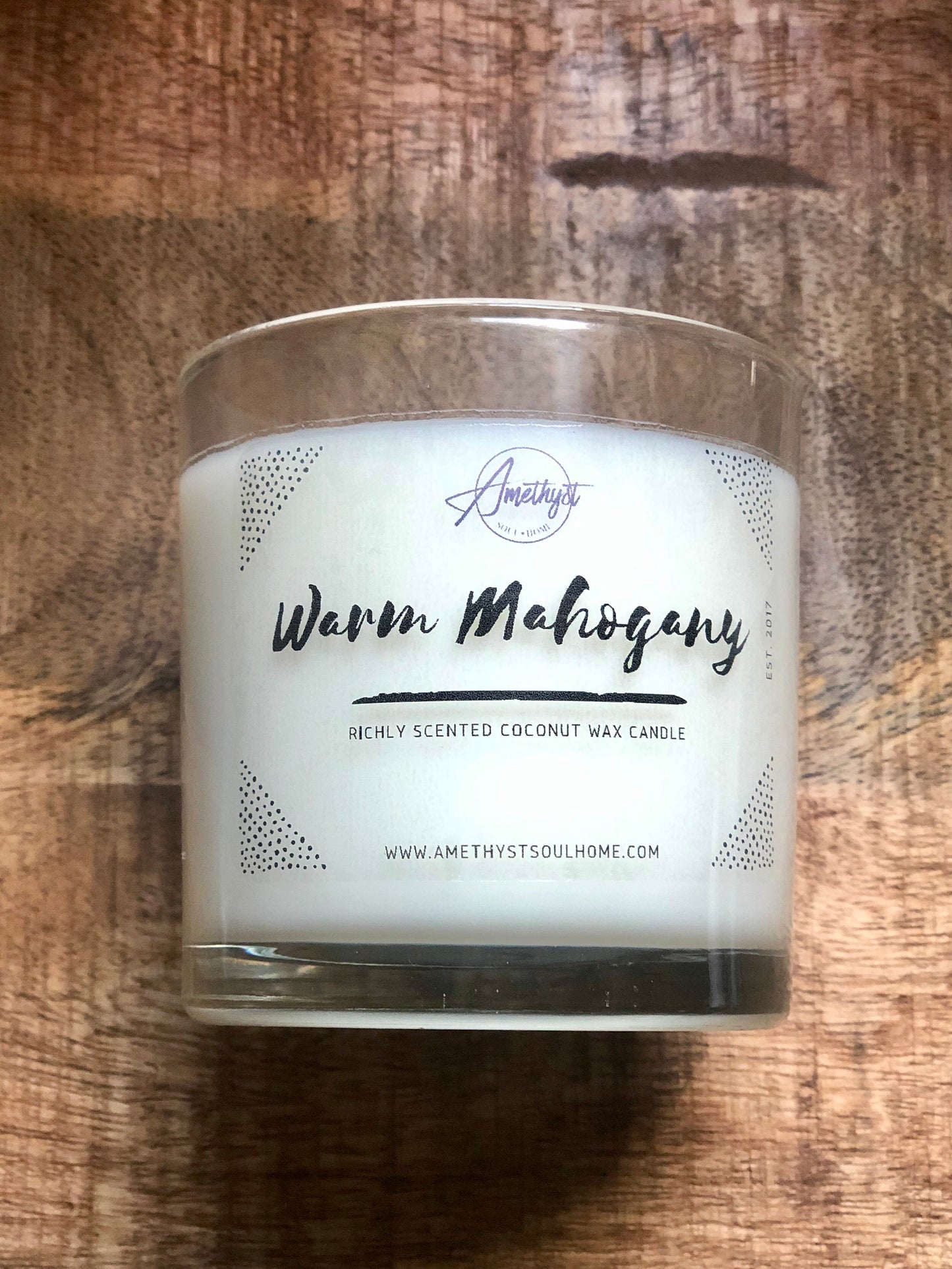 SouLuxe Warm Mahogany 7oz Candle
