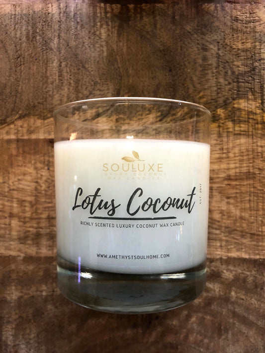 SouLuxe 7oz. Lotus Coconut Candle