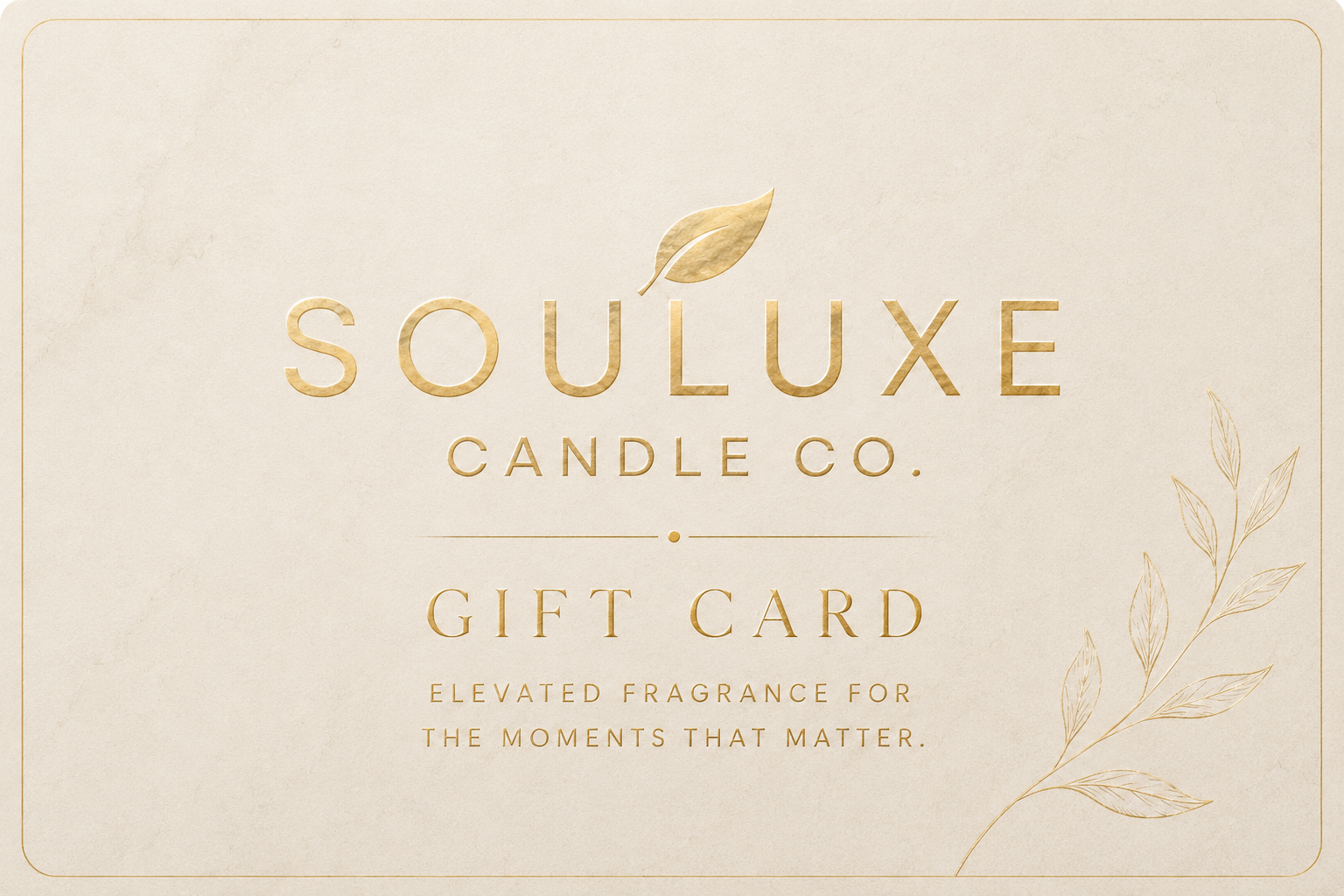 SouLuxe Candle Co. Gift Card