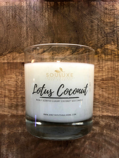 SouLuxe 7oz. Lotus Coconut Candle