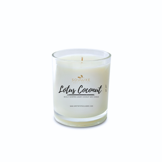 SouLuxe 7oz. Lotus Coconut Candle
